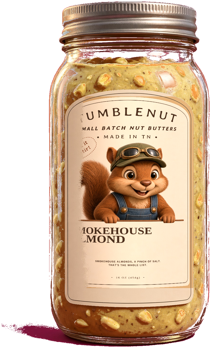 Smokehouse Almond 16 oz (454g) mason jar