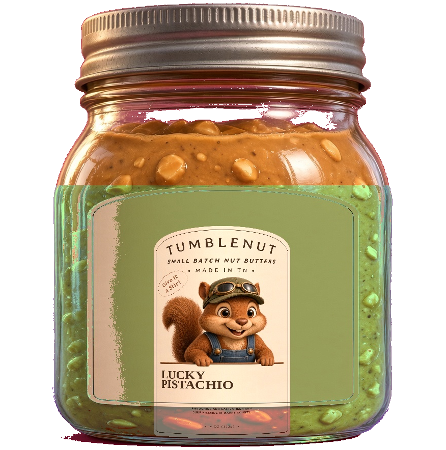 Lucky Pistachio 4 oz (113g) mason jar